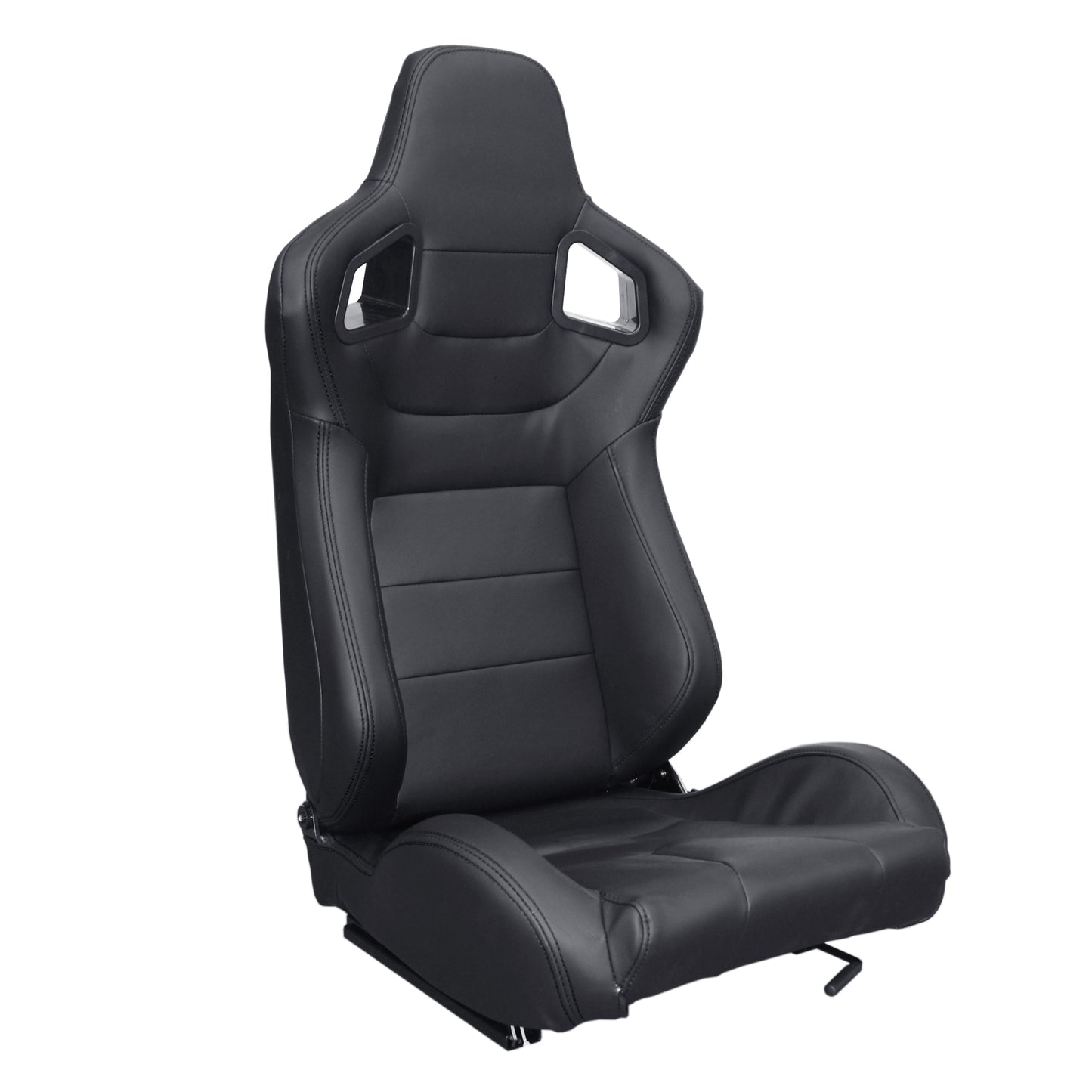 PREMIUM Black sewing leather seat.