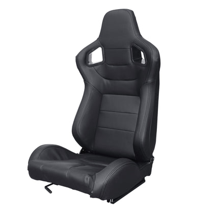 PREMIUM Black sewing leather seat.