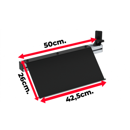 Side keyboard tray